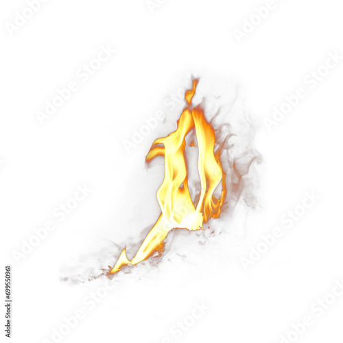fire isolated on transfarent background.