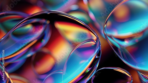 abstract smooth purple orange liquid glass background