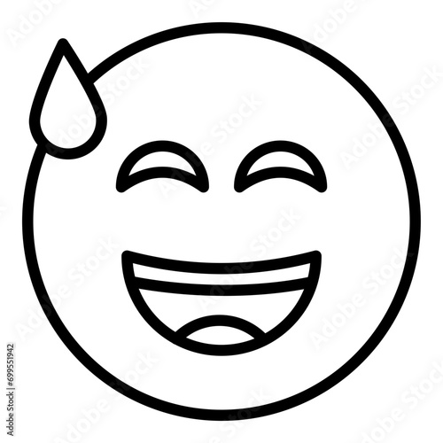 Laughter Lines Line Icon