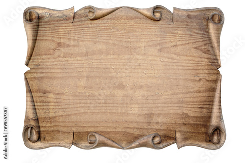  empty wooden sign
