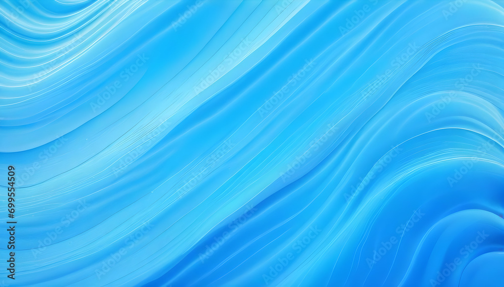 blue water wavy abstract background. Ai Generative 