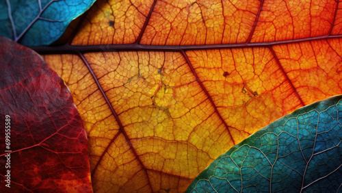 Colorful autumn leaves in different colors. Background. 