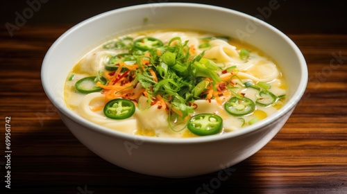 Vietnamese Macaroni Soup. Generative AI