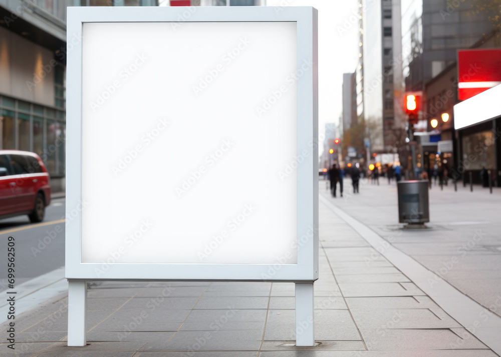 Empty Street Advertisement Billboard Cityscape. Empty Street Advertisement Billboard Cityscape.