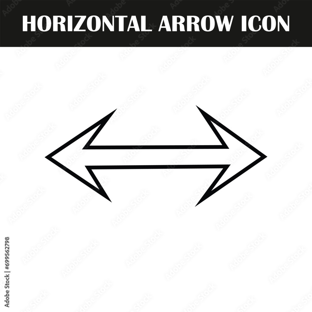 Horizontal arrow icon. Hand draw arrow icon vector. eps file 8. Horizontal arrow icon. Hand draw arrow icon vector. eps file 8.