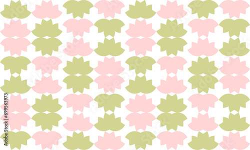Wallpaper Mural seamless pattern with pink flowers, seamless background with pink and gold flowers up and down on white background, seamless repeat pattern design for fabric print Torontodigital.ca