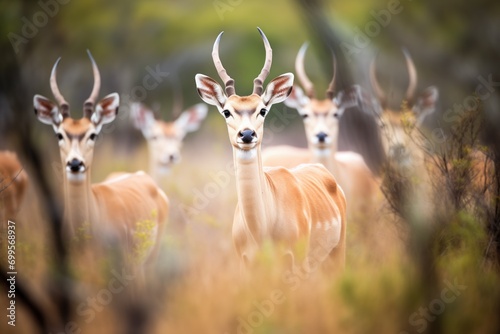 elands startled by noises in the bush photo