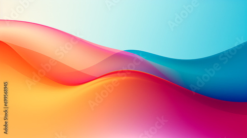 Abstract background for technology with gradient colorful waves. Dynamic motion concept