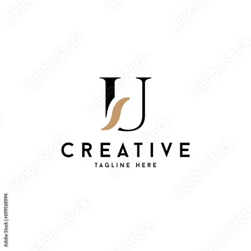 abstract letter U logo