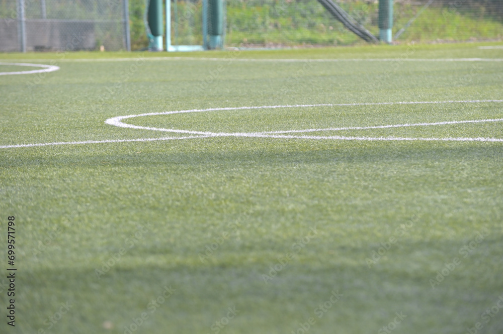 Obraz premium 人工芝のラインペイント