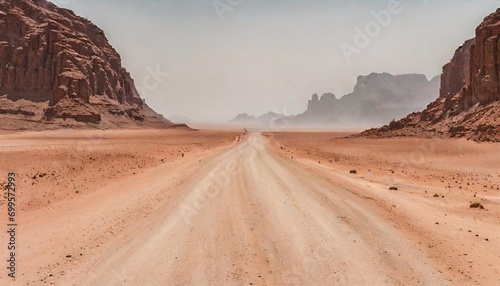 the road in the desert photo