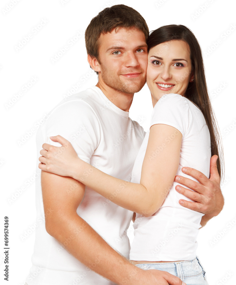Portrait of a young beautiful smiling couple Portrait of a young beautiful smiling couple