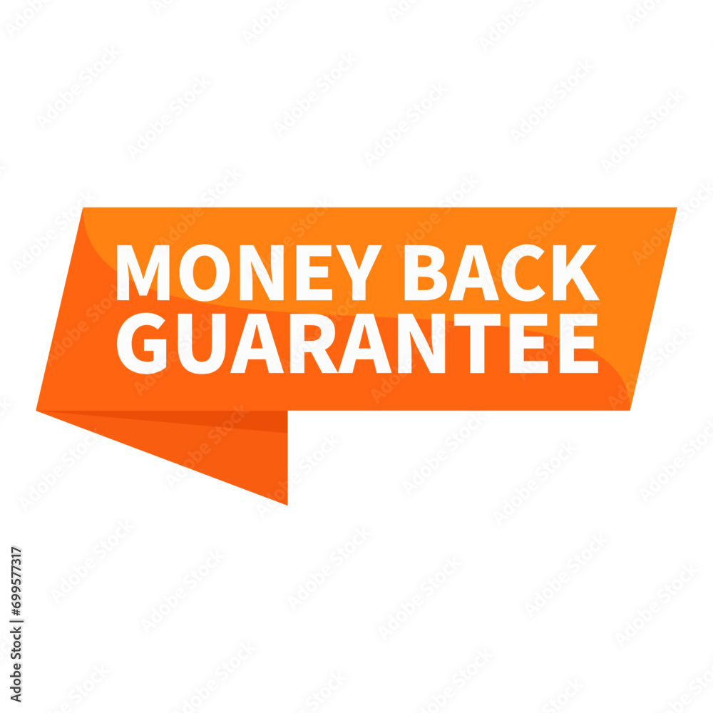 Money Back Guarantee In Orange Rectangle Ribbon Shape For Warranty Promotion Business Marketing Social Media Information
Money Back Guarantee In Orange Rectangle Ribbon Shape For Warranty Promotion Business Marketing Social Media Information