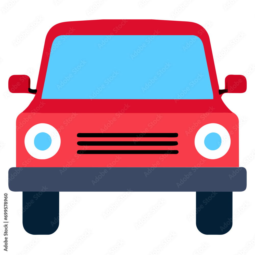 Car parked at an angle vektor icon illustation Car parked at an angle vektor icon illustation