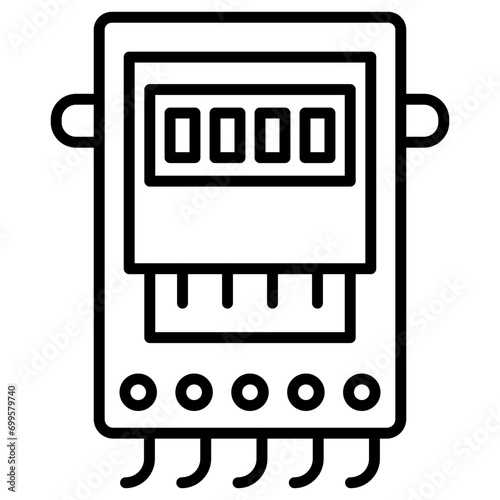Electric Meter Icon of Electrician Tools iconset.