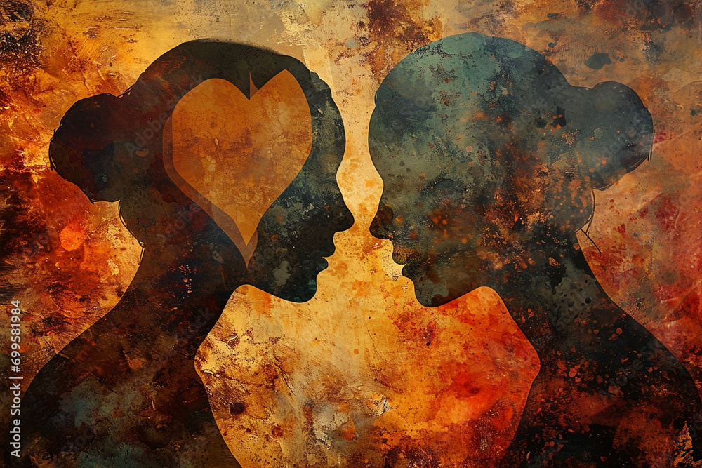 Heartfelt Connection A visual metaphor portraying a heartfelt