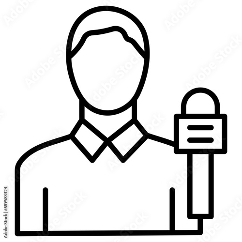 News Anchor Icon of Journalism iconset.