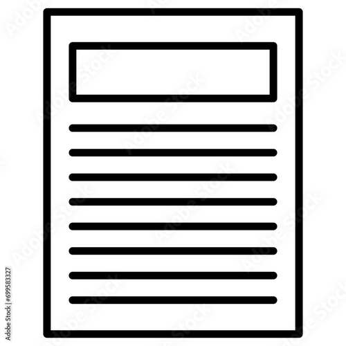 News Article Icon of Journalism iconset.