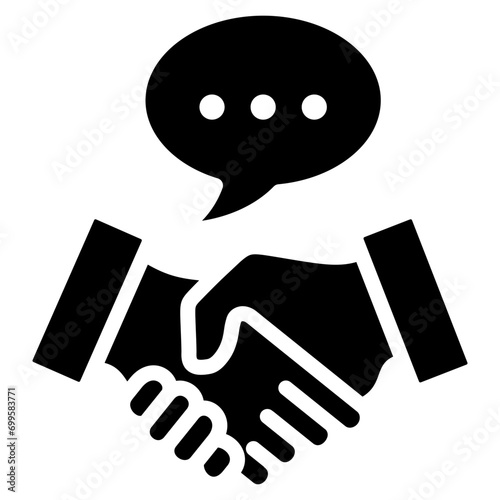 Cooperation Icon Element For Design