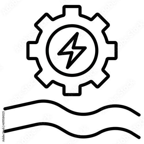 Hydro Power Icon of Renewable Energy iconset.