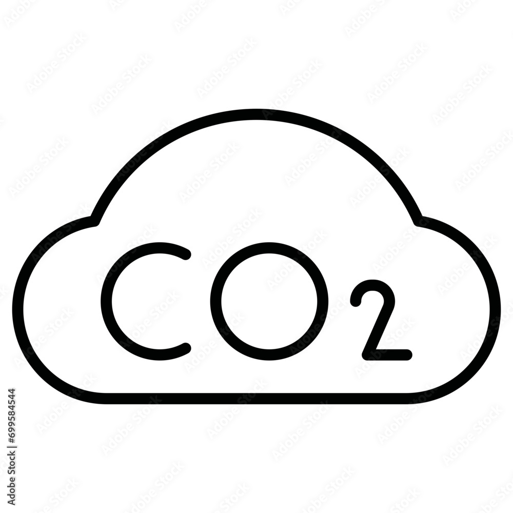 Carbon dioxide Icon of Renewable Energy iconset.