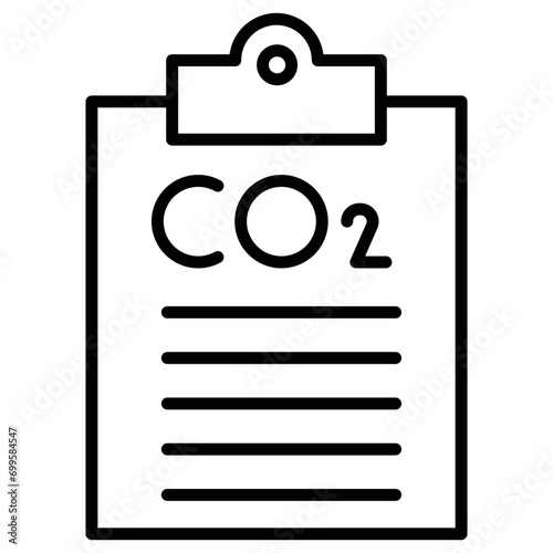 Carbon dioxide Report Icon of Renewable Energy iconset.