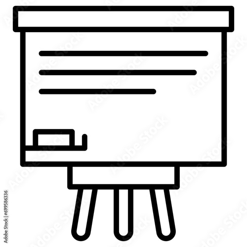 Whiteboard Icon of Office Stationery iconset.