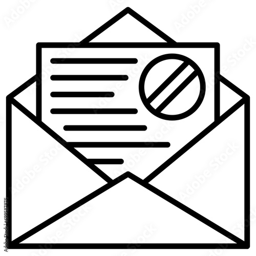 Spam Email Icon of Cyber Security iconset.
