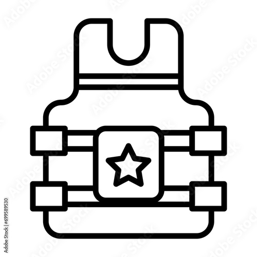 Bulletproof Vest Icon of Police iconset.
