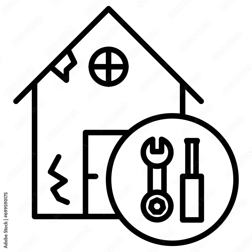 House Repair Icon of Real Estate iconset. House Repair Icon of Real Estate iconset.