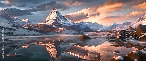 Matterhorn, Swiss Alps - panorama photo