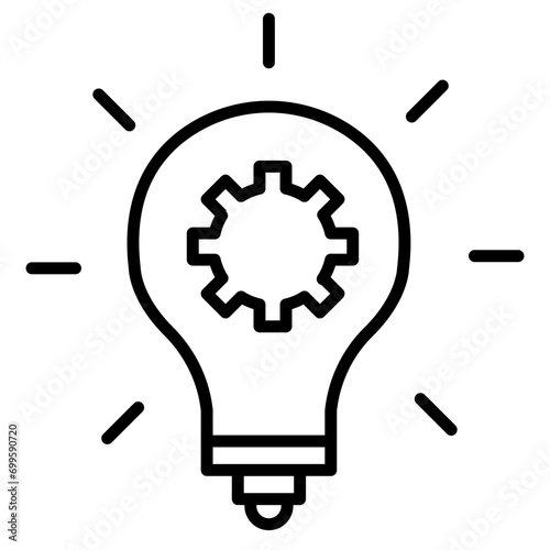 Light Bulb Icon of Nuclear Energy iconset.