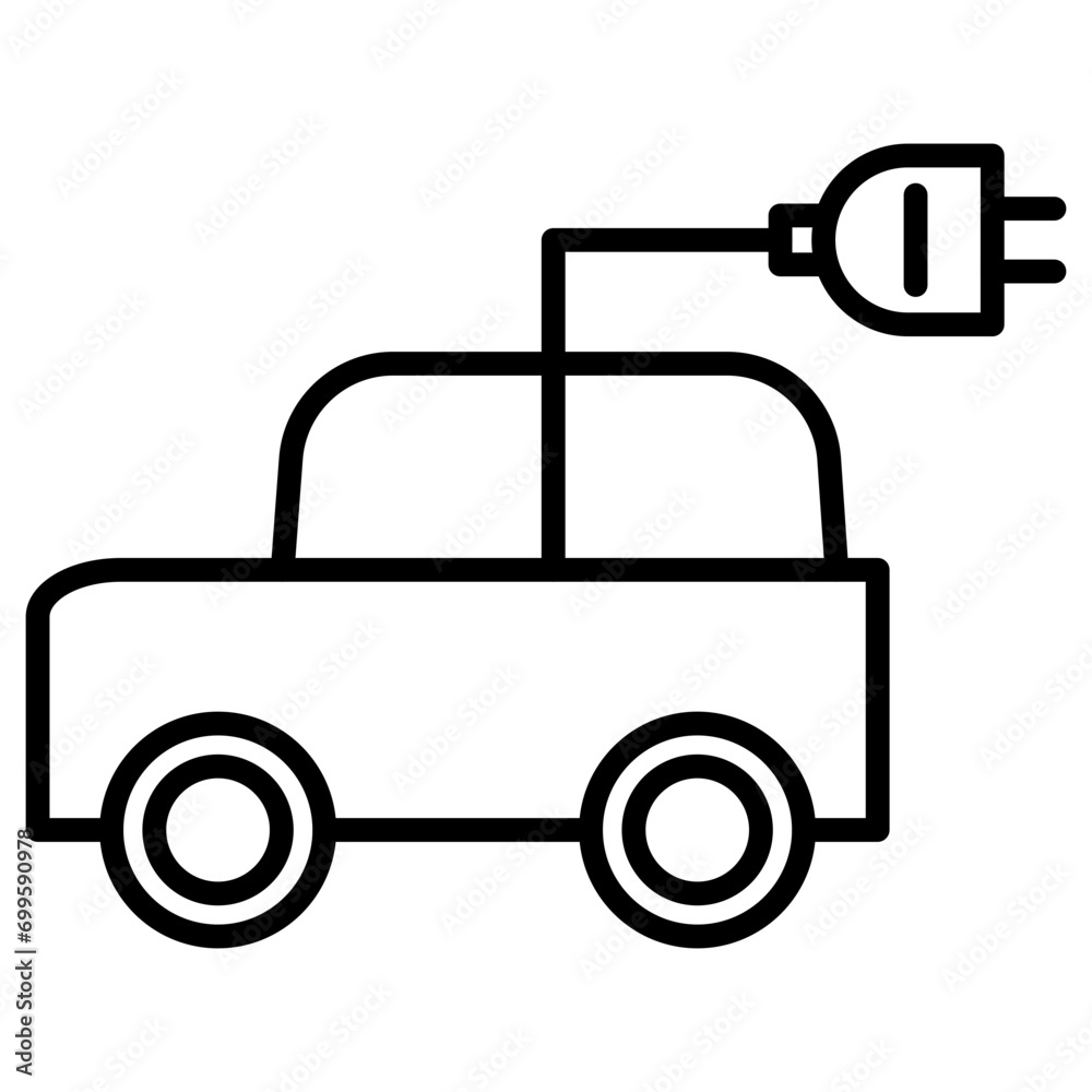 Electric Car Icon of Sustainable Energy iconset. Electric Car Icon of Sustainable Energy iconset.