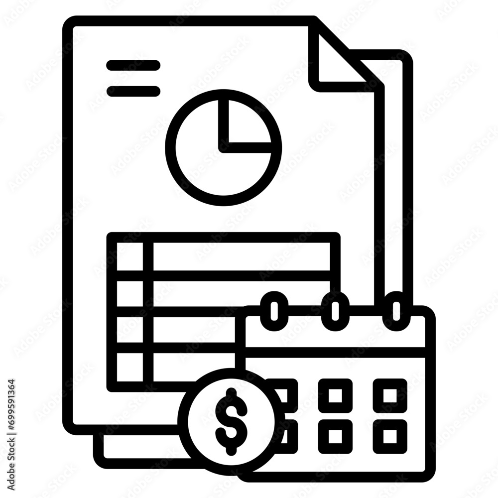 Budget Planning Icon Element For Design Budget Planning Icon Element For Design