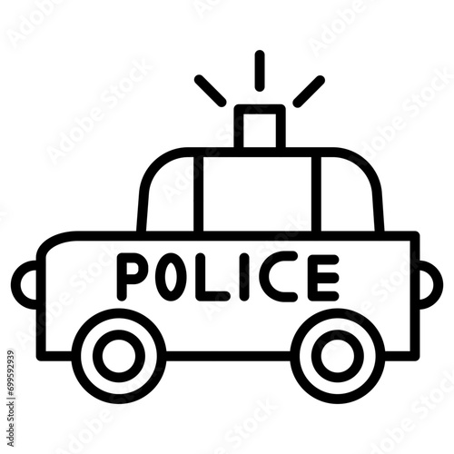 Police Car Icon of Emergency Services iconset.