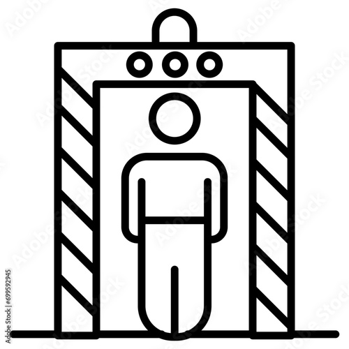 Metal Detector Icon of Emergency Services iconset.
