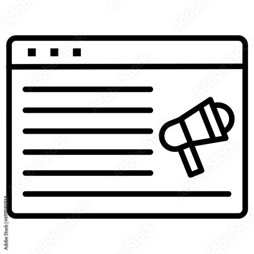 Online Ads Icon of Coding and Development iconset.