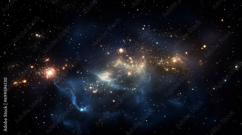 Obraz premium starry night sky HD 8K wallpaper Stock Photographic Image 