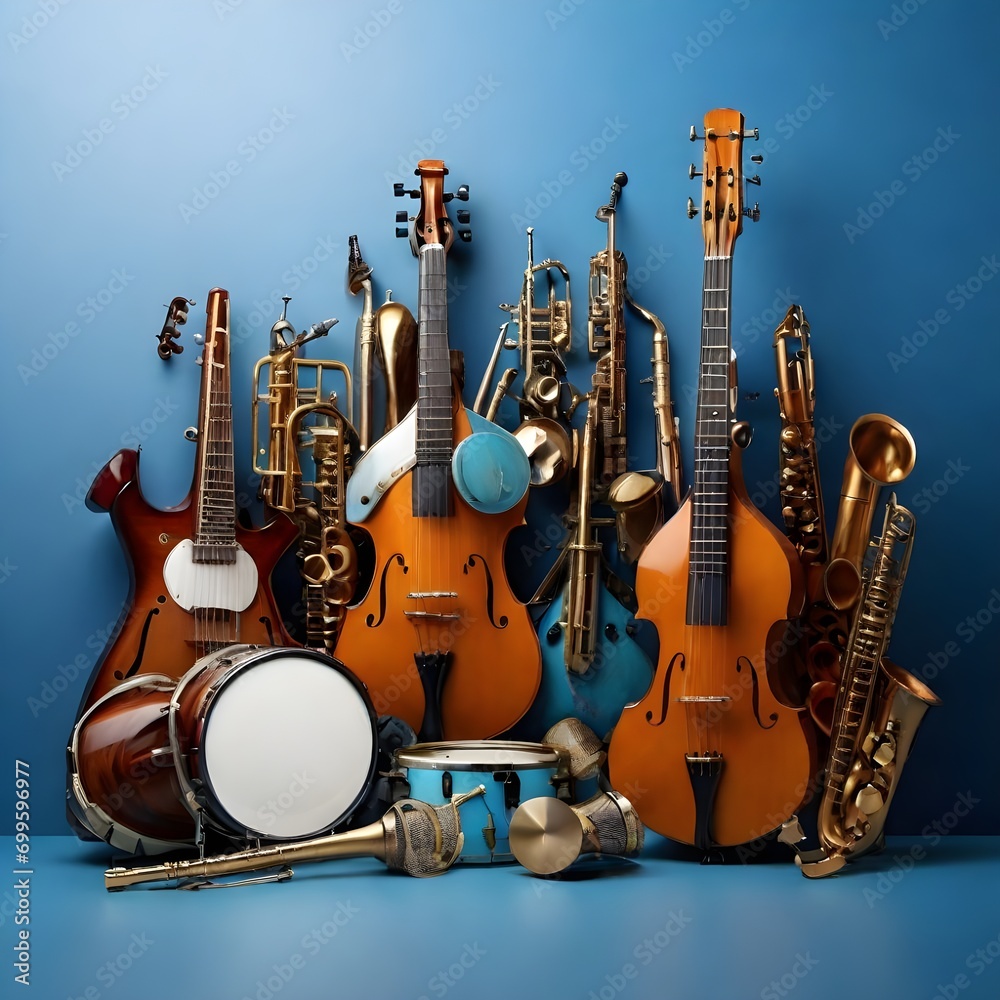 Naklejka premium International Jazz Day or World Music Day Background