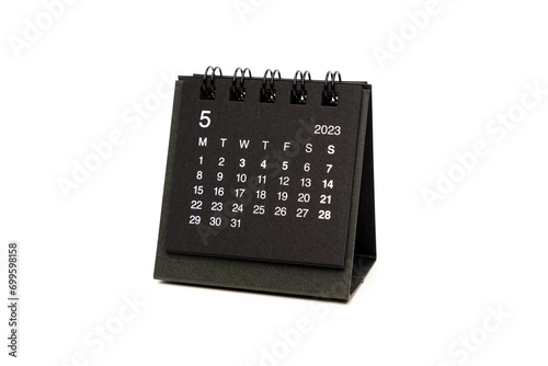 May calendar 2023 desktop isolated on white background