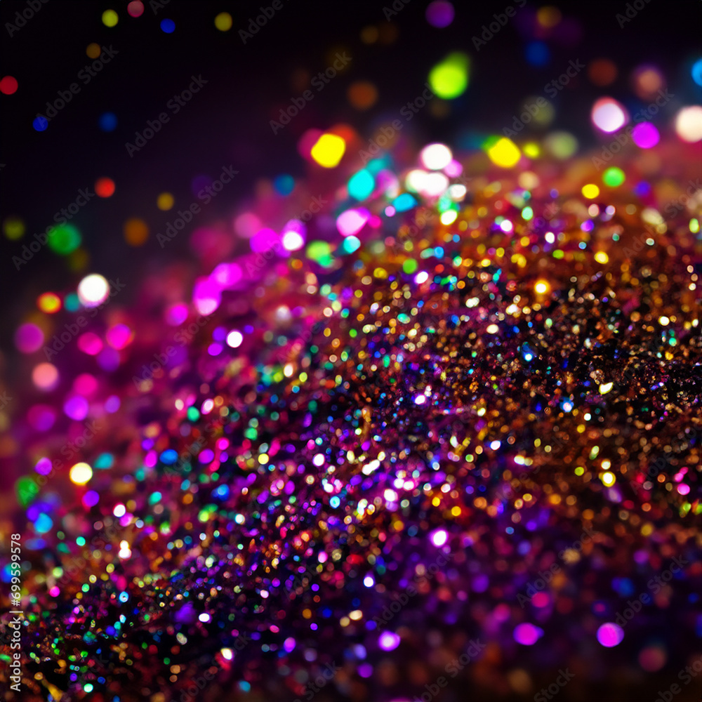 black background with sparkles