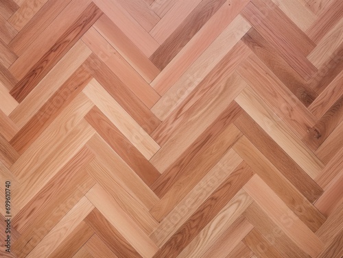 Natural wood texture. Herringbone Parquet Flooring. Harwood surface. Wooden laminate background