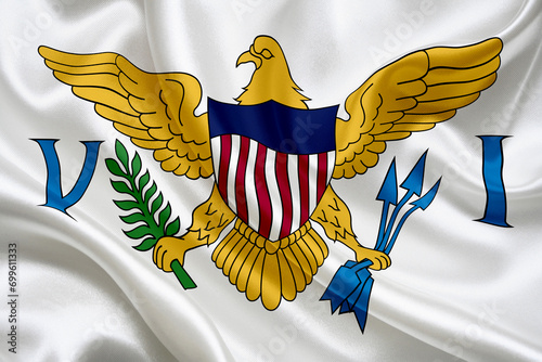 national flag of American Virgin Islands photo