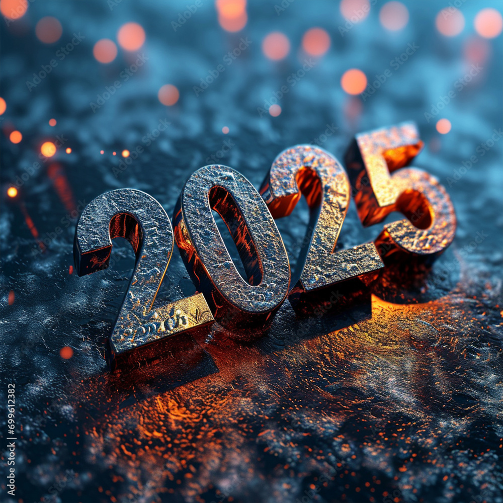 2025 3d Text Background New Year Concept Ai Technology Stock Photo 2025 3d Text Background New Year Concept Ai Technology Stock Photo