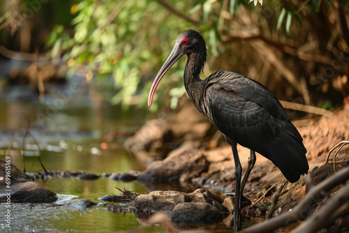 The exquisite details of the Northern Bald Ibis