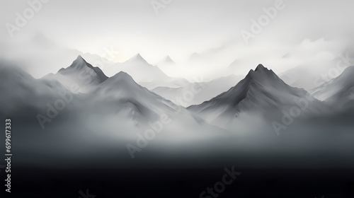Abstract mountain background PPT background