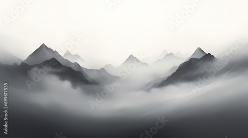Abstract mountain background PPT background
