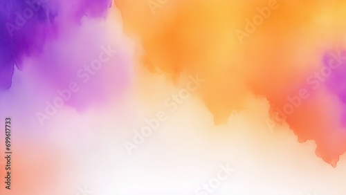 Orange and purple watercolor texture background wallpaper