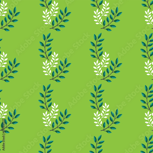 Free vector leaves pattern background © salma