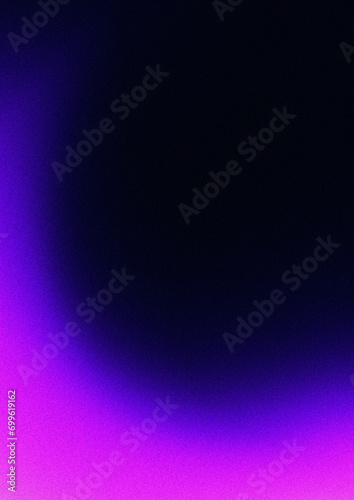 Vertical background with blurry texture. Grainy dark purple gradient background with noise. 